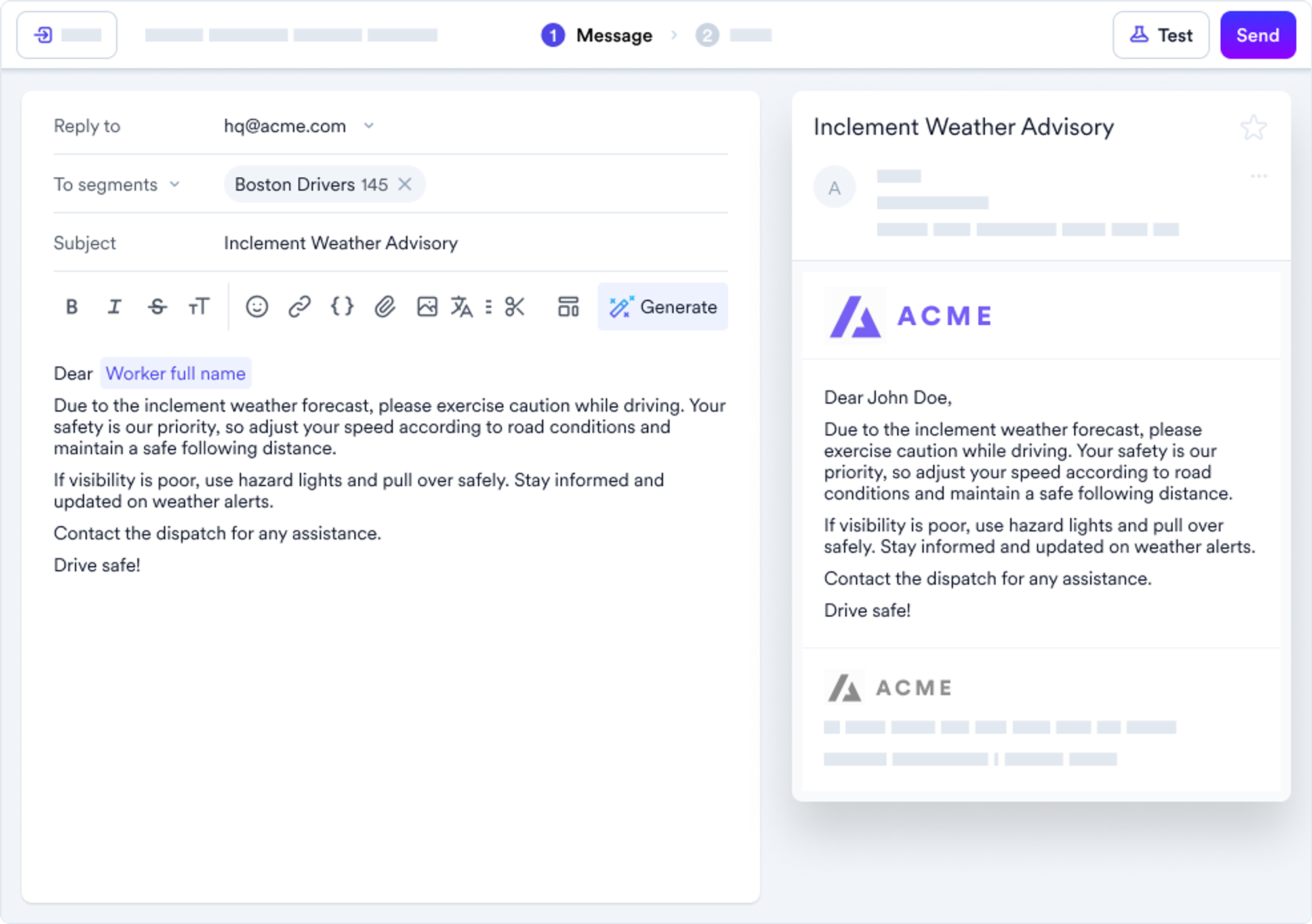 Fountain Communicate product screenshot